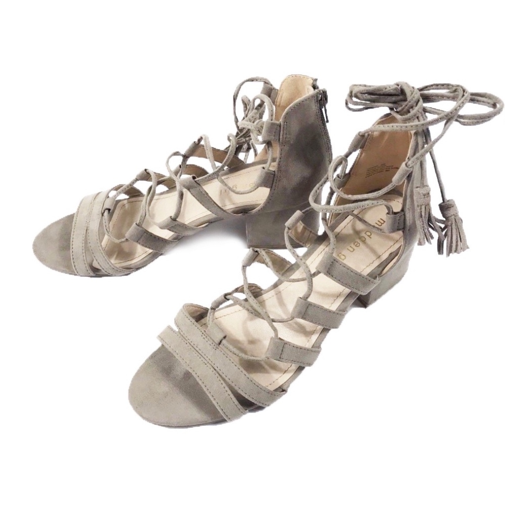 Madden Girl Gladiator Sandals Size 9M Taupe